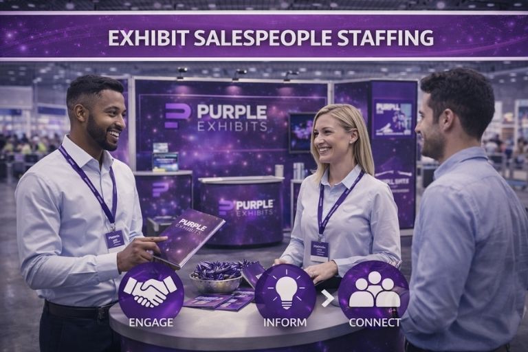 exhibit salespeople staffing -PurpleExhibits