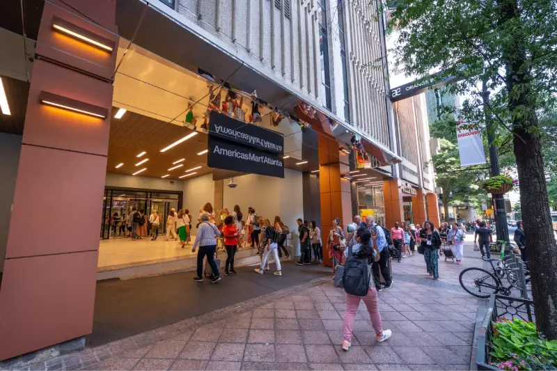 AmericasMart Atlanta — trade show booth services by Purple Exhibits