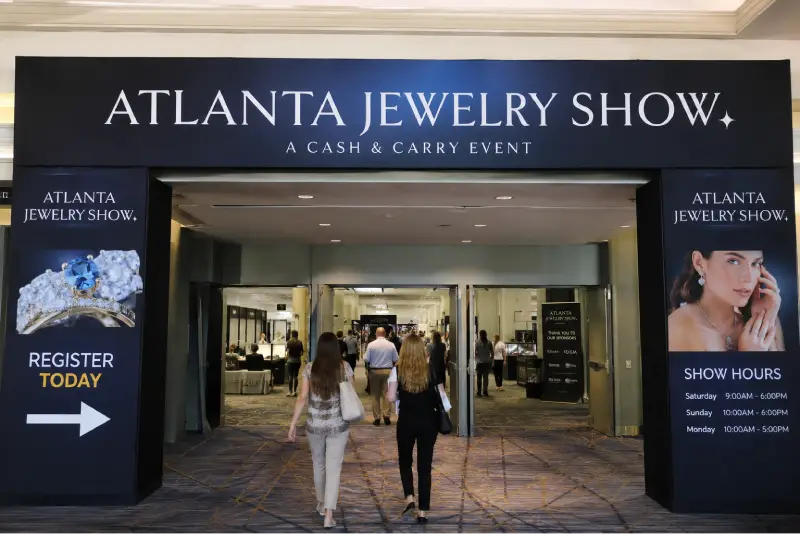 Atlanta Jewelry Show — exhibit services by Purple Exhibits