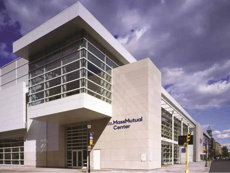 MassMutual Center in Boston — trade show booth services by Purple Exhibits