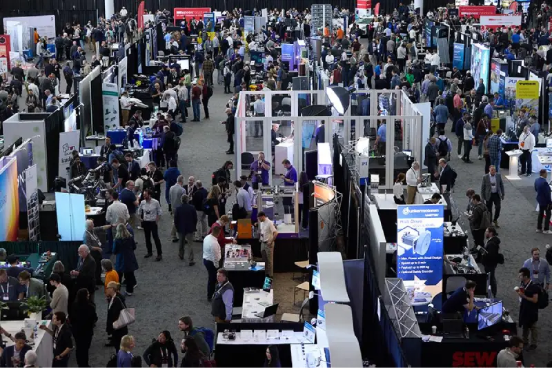 Robotics Summit & Expo in Boston — trade show booth services by Purple Exhibits