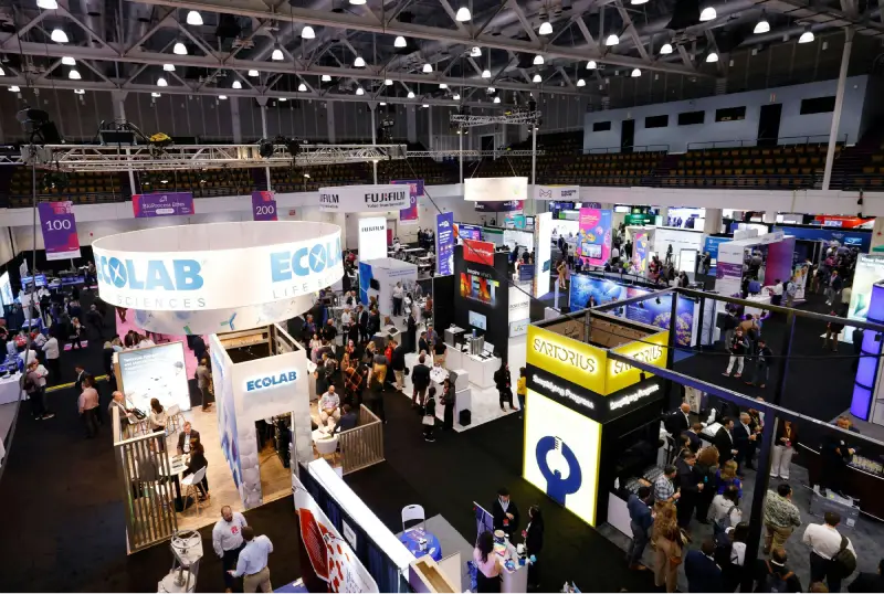BioProcess International Conference & Exhibition (BPI) in Boston — trade show booth services by Purple Exhibits