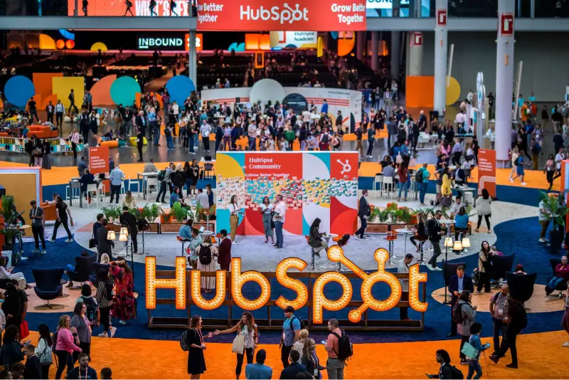 Inbound (HubSpot) in Boston — trade show booth services by Purple Exhibits
