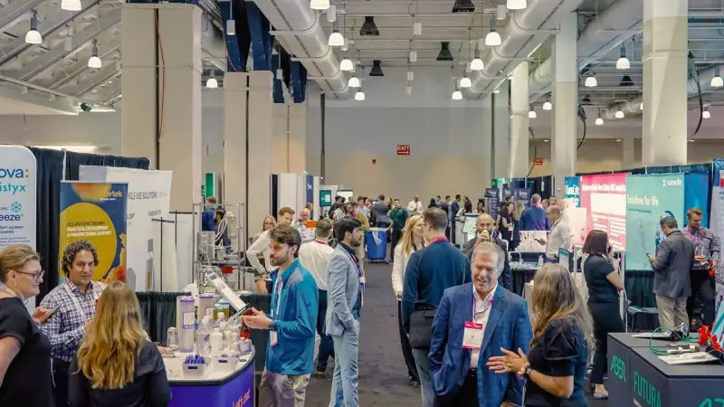 ISPE Boston Product Show — trade show booth services by Purple Exhibits