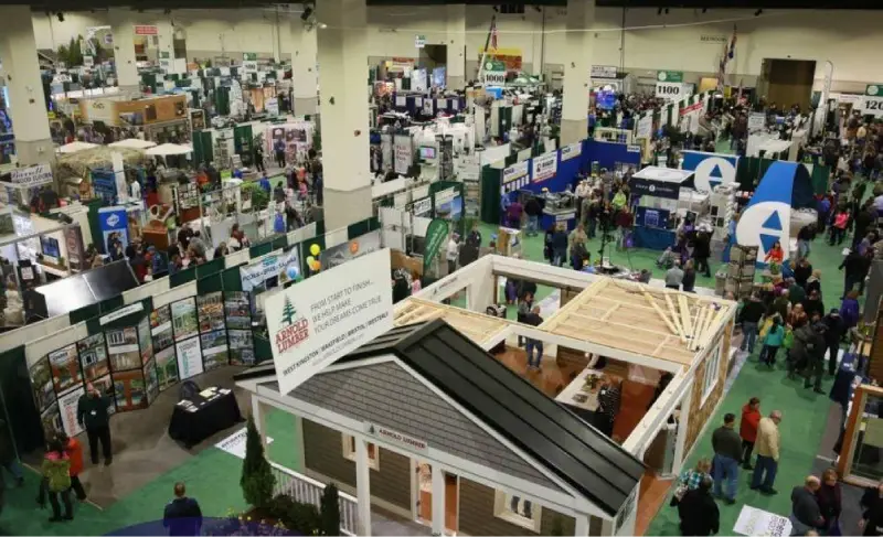 New England Home Show in Boston — trade show booth services by Purple Exhibits
