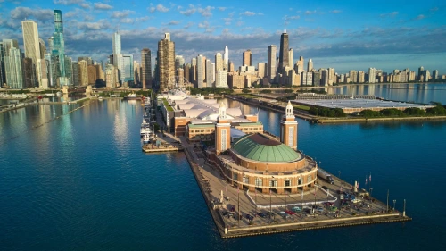 Metropolitan Pier & Exposition (Navy Pier Event Center) in Chicago — trade show booth services by Purple Exhibits