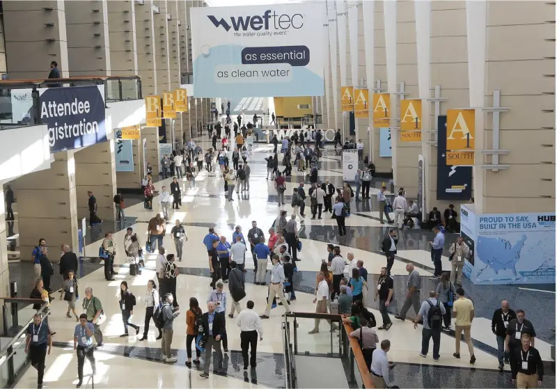 WEFTEC trade show in Chicago — exhibit services by Purple Exhibits