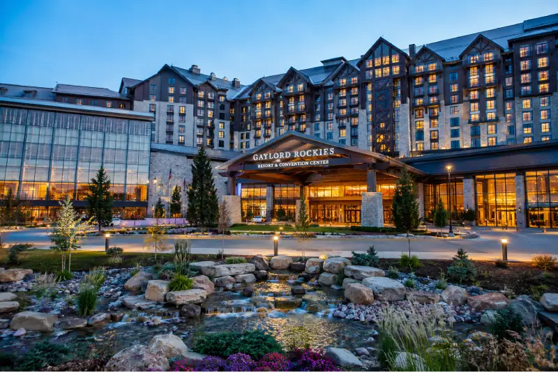 Gaylord Rockies Resort & Convention Center in Denver — trade show booth services by Purple Exhibits