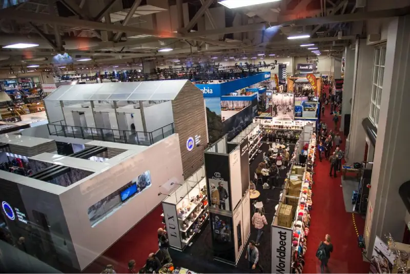 Outdoor Retailer in Denver — trade show booth services by Purple Exhibits