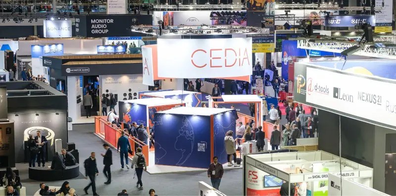 CEDIA Expo in Denver — trade show booth services by Purple Exhibits