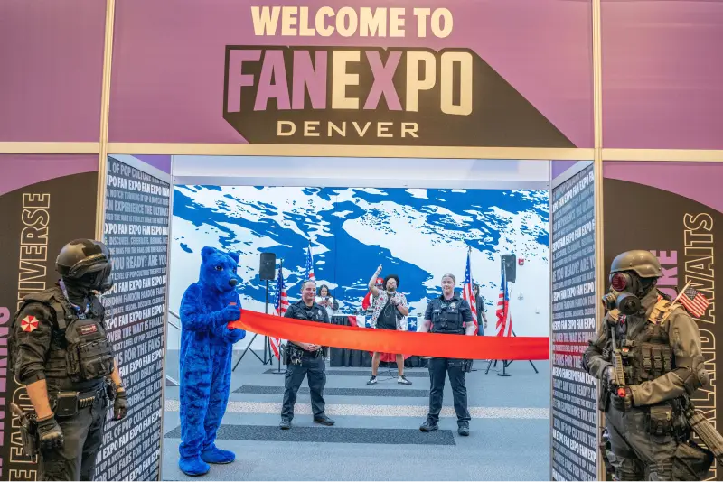 Fan Expo Denver — trade show booth services by Purple Exhibits