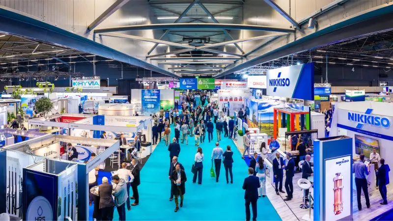Hydrogen Americas Summit & Exhibition in Houston — exhibit services by Purple Exhibits