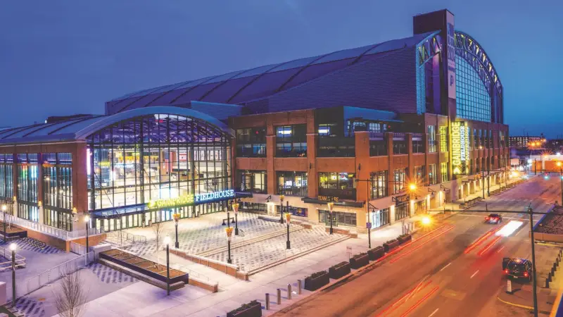 Gainbridge Fieldhouse in Indianapolis — trade show booth services by Purple Exhibits