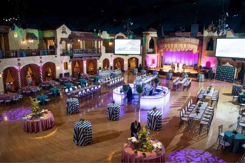 Indiana Roof Ballroom in Indianapolis — trade show booth services by Purple Exhibits