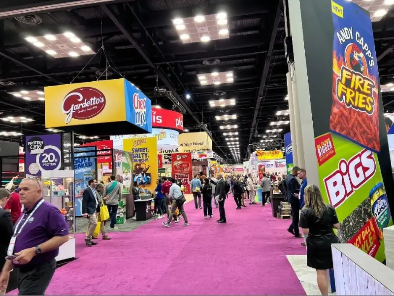 Sweets & Snacks Expo in Indianapolis — exhibit services by Purple Exhibits