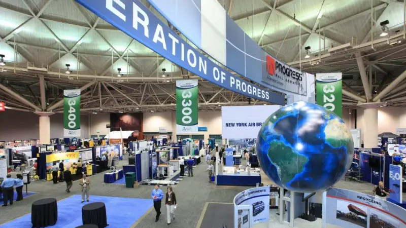Railway Interchange trade show in Indianapolis — exhibit services by Purple Exhibits