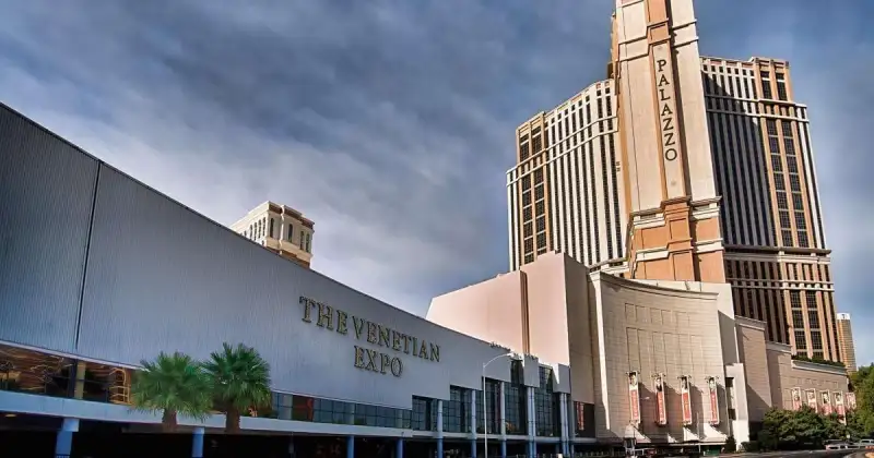 The Venetian Expo in Las Vegas — trade show booth services by Purple Exhibits
