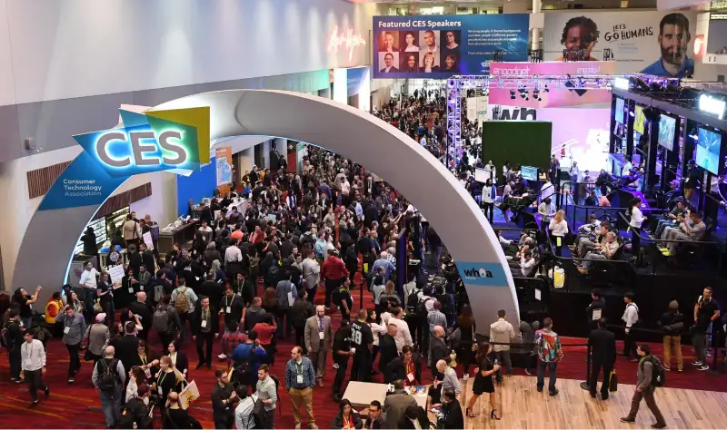 CES trade show in Las Vegas — exhibit services by Purple Exhibits