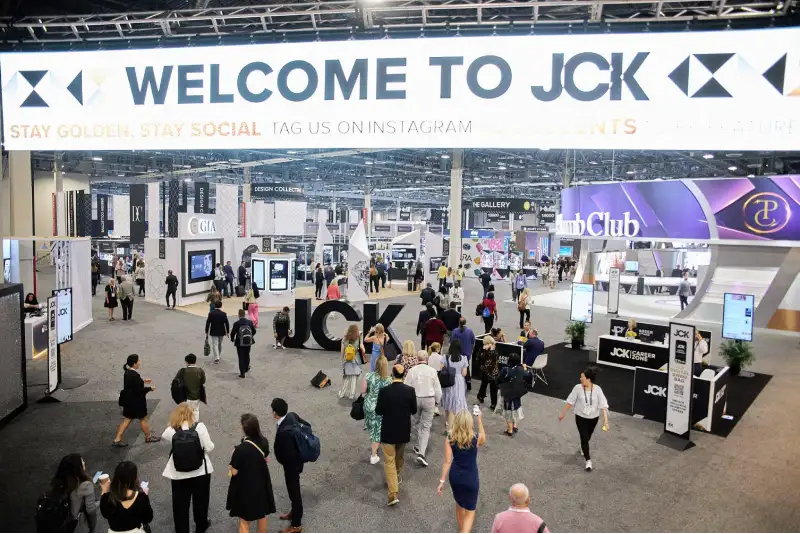 JCK Las Vegas jewelry trade show — exhibit services by Purple Exhibits