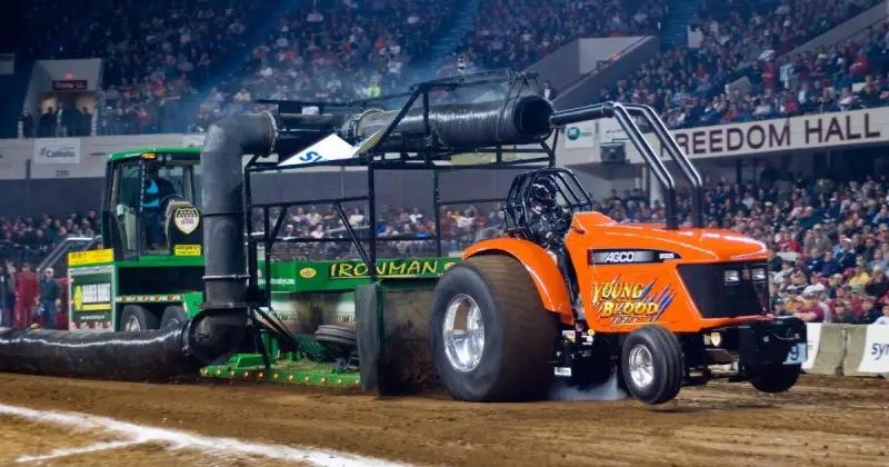 National Farm Machinery Championship Tractor Pull trade show in Louisville — exhibit services by Purple Exhibits