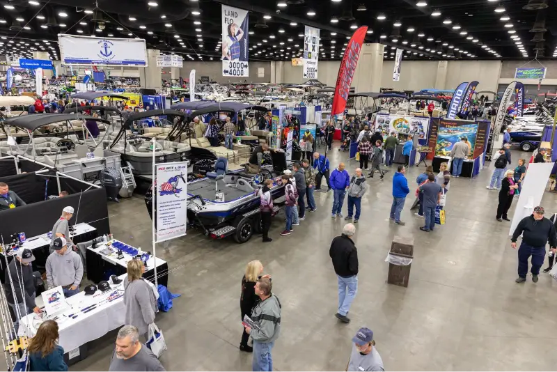 Louisville Boat, RV & Sportshow — exhibit services by Purple Exhibits