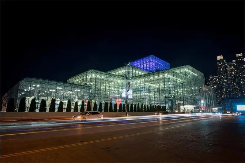Jacob K. Javits Convention Center in New York City — trade show booth services by Purple Exhibits