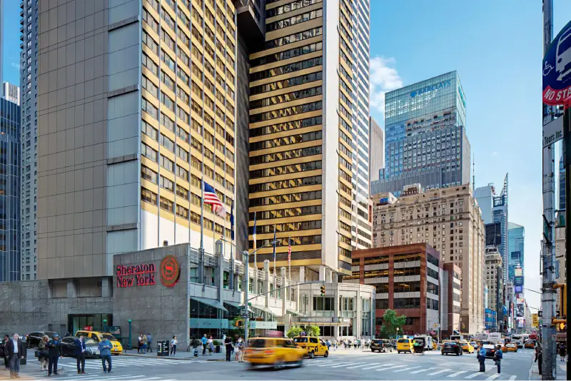 Sheraton New York Times Square Hotel in New York City — trade show booth services by Purple Exhibits