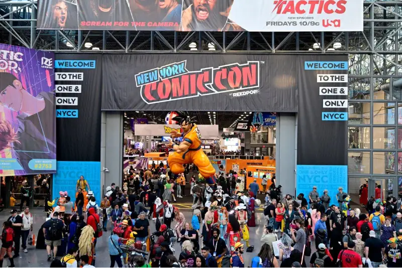 New York Comic Con (NYCC) trade show in New York City — exhibit services by Purple Exhibits