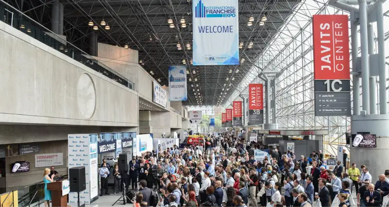 International Franchise Expo in New York City — exhibit services by Purple Exhibits