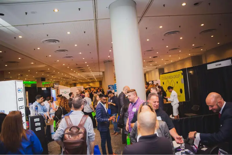 Small Business Expo New York in New York City — exhibit services by Purple Exhibits