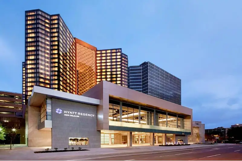 Hyatt Regency New Orleans — trade show booth services by Purple Exhibits
