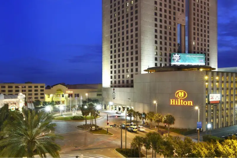 Hilton New Orleans Riverside — trade show booth services by Purple Exhibits