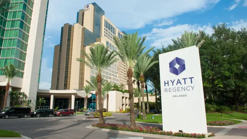 Hyatt Regency Orlando — trade show booth services by Purple Exhibits