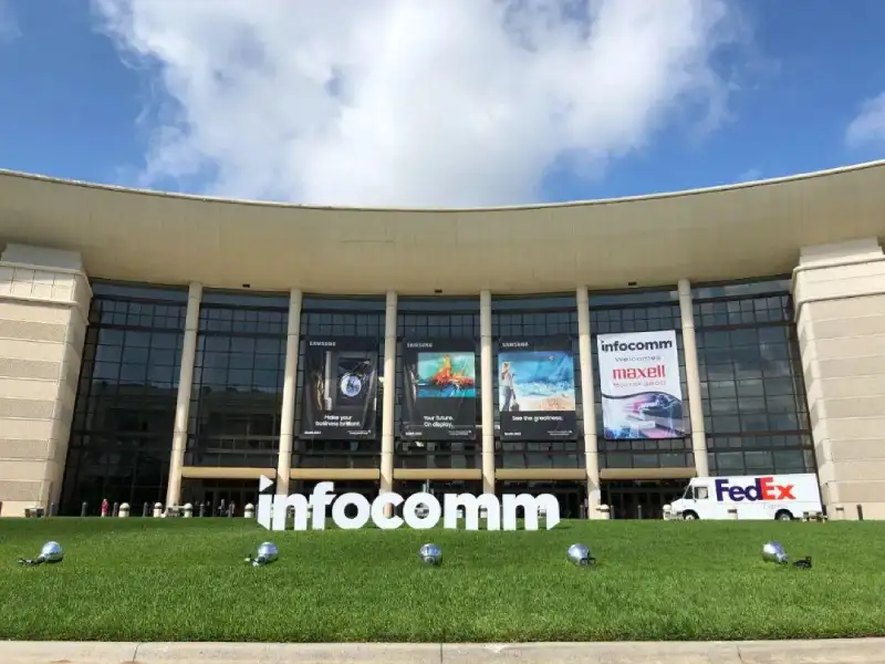 InfoComm trade show in Orlando — exhibit services by Purple Exhibits
