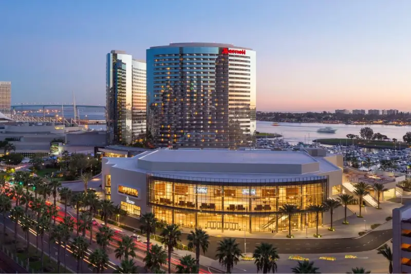 Marriott Marquis San Diego Marina — trade show booth services by Purple Exhibits