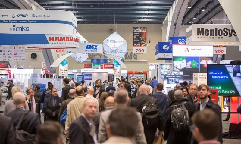 SPIE Photonics West trade show in San Diego — exhibit services by Purple Exhibits