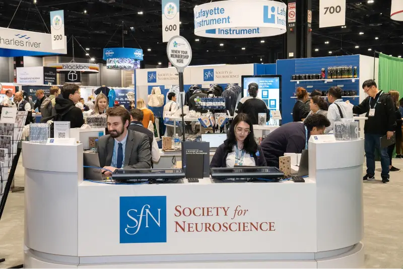 Society for Neuroscience Annual Meeting in San Diego — exhibit services by Purple Exhibits