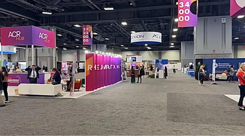 American College of Rheumatology Convergence trade show in San Diego — exhibit services by Purple Exhibits