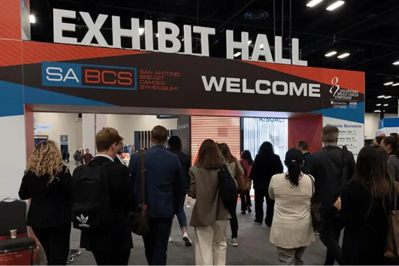 San Antonio Breast Cancer Symposium (SABCS) trade show — exhibit services by Purple Exhibits