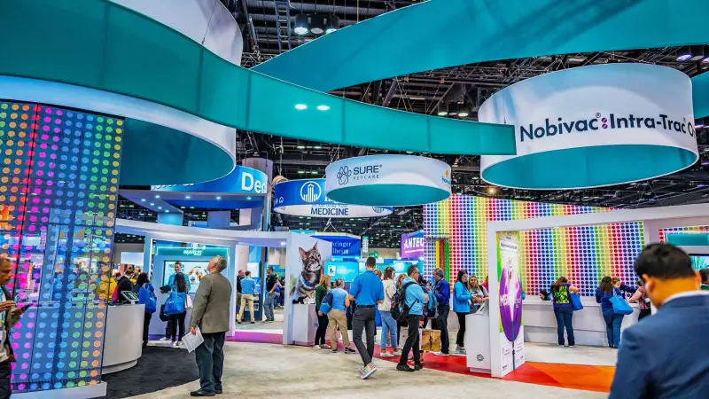 VMX Veterinary Meeting & Expo in Tampa — exhibit services by Purple Exhibits