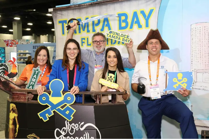 Connect Marketplace trade show in Tampa — exhibit services by Purple Exhibits
