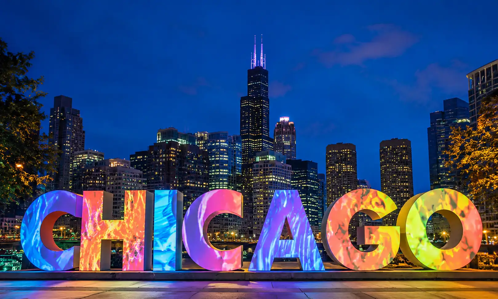 Custom trade show booth built by Purple Exhibits for exhibitors in Chicago