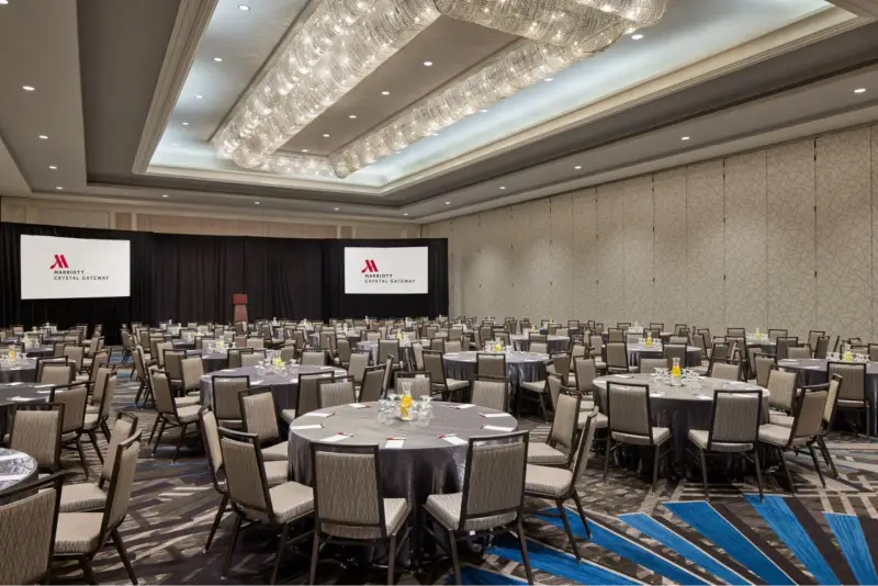 Crystal Gateway Marriott in Washington — trade show booth services by Purple Exhibits