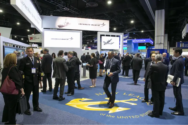 Sea-Air-Space Exposition in Washington — trade show booth services by Purple Exhibits
