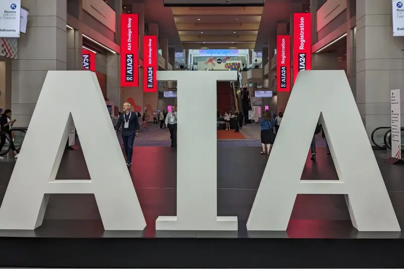 AIA Conference on Architecture & Design in Washington — trade show booth services by Purple Exhibits