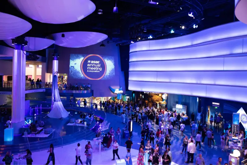 ASAE Annual Meeting & Exposition in Washington — trade show booth services by Purple Exhibits