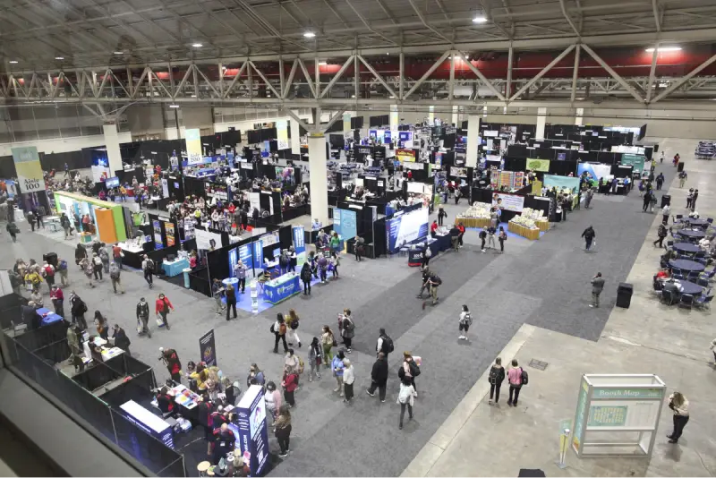 National Charter Schools Conference in Washington — trade show booth services by Purple Exhibits