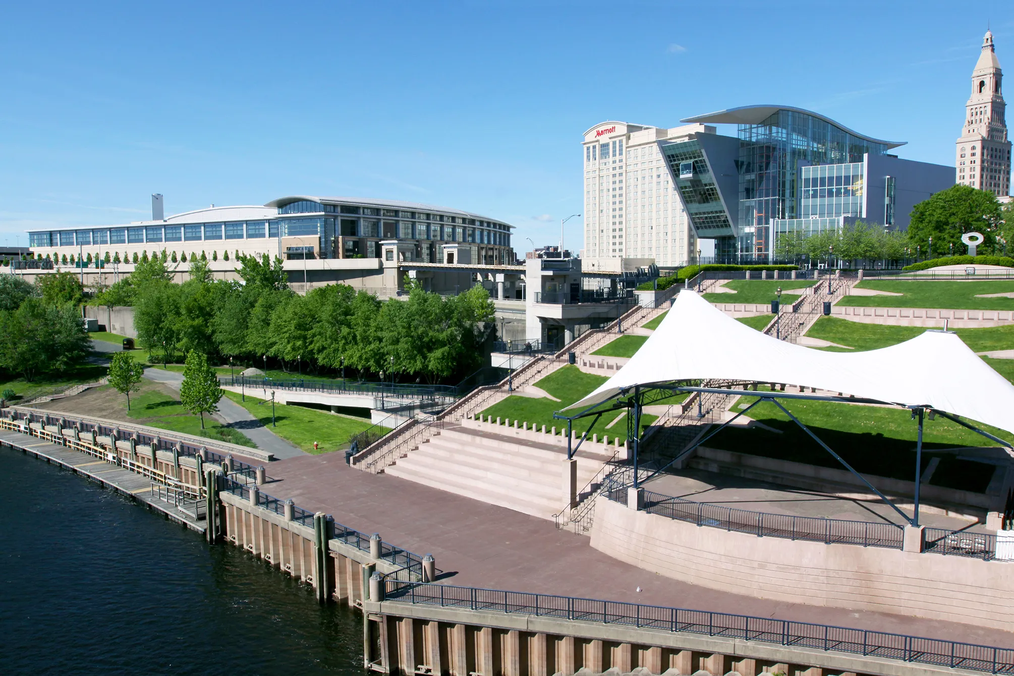 Connecticut Convention Center hosting an exhibition in Hartford