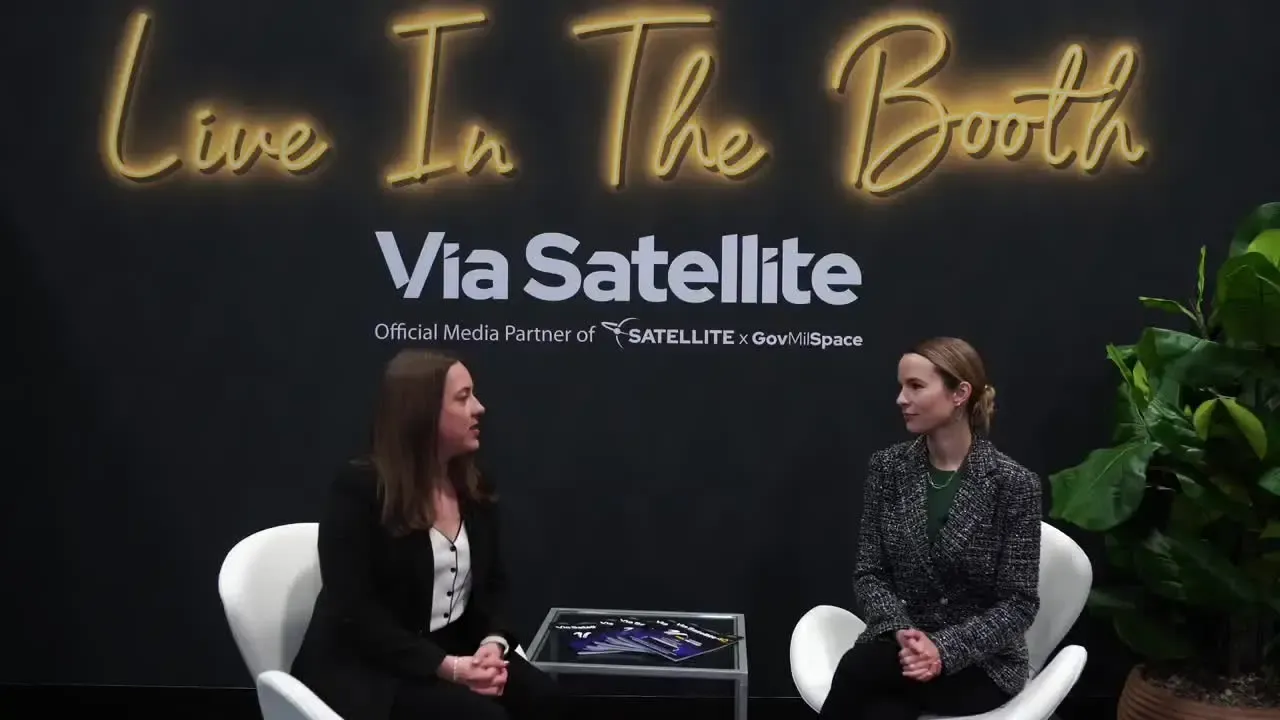 SATShow Live in the Booth interview with Via Satellite and Northwood Space CEO Bridgit Mendler