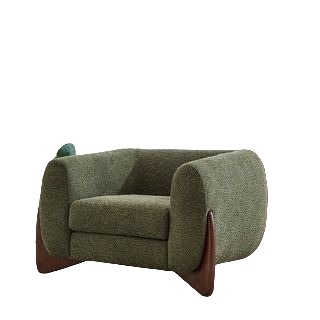 Wide Boucle Armchair